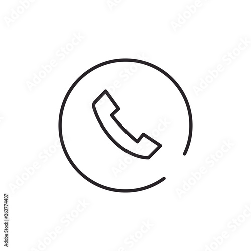 Phone Social Media Icon. Modern Simple Vector For Web Site Or Mobile App