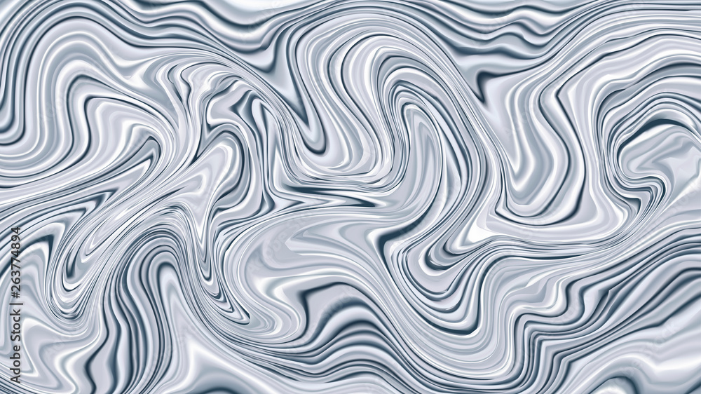 Obraz premium Marble Abstract Vector Background. Texture Effect. Liquid Acrylic Stone. Invitation Cover Art. Trendy Fluid Surface for Architecture Interior. Contemporary Wave Rock. Gray Water Flow.