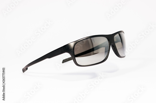 Sunglasses for men wrap around - rectangular isolated over white.