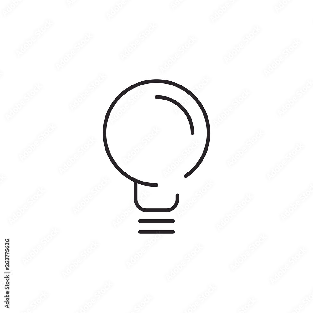 Light Bulb Icon. Idea Symbol Modern Simple UI Vector Icon Light Bulb Icon. Idea Symbol Modern Simple UI Vector Icon