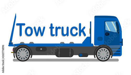 Car Towing Company Logo, Signboard Flat Template