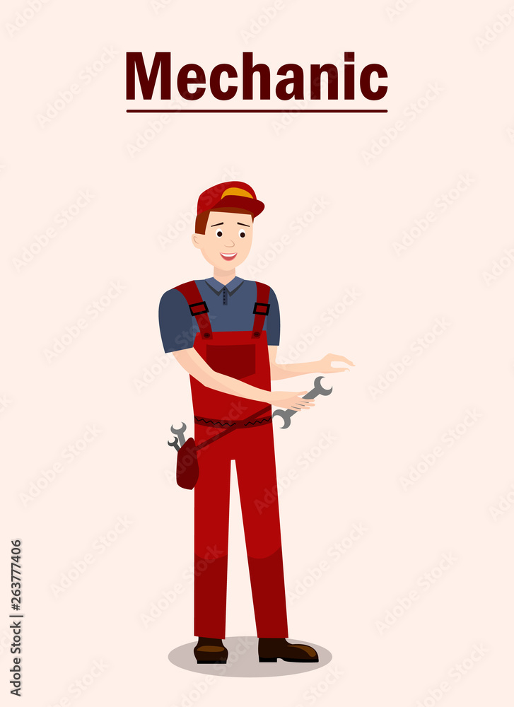 Car Service Expert Flat Vector Banner Template Car Service Expert Flat Vector Banner Template