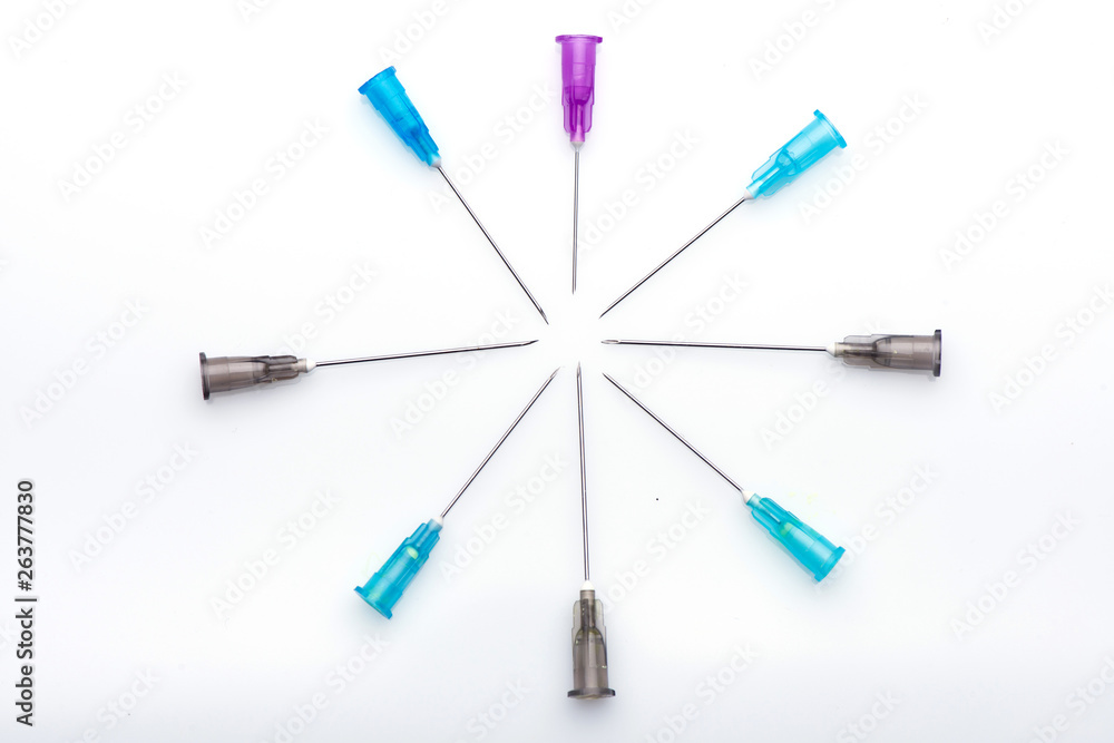syringe close up. injection vial syringe close up. injection vial