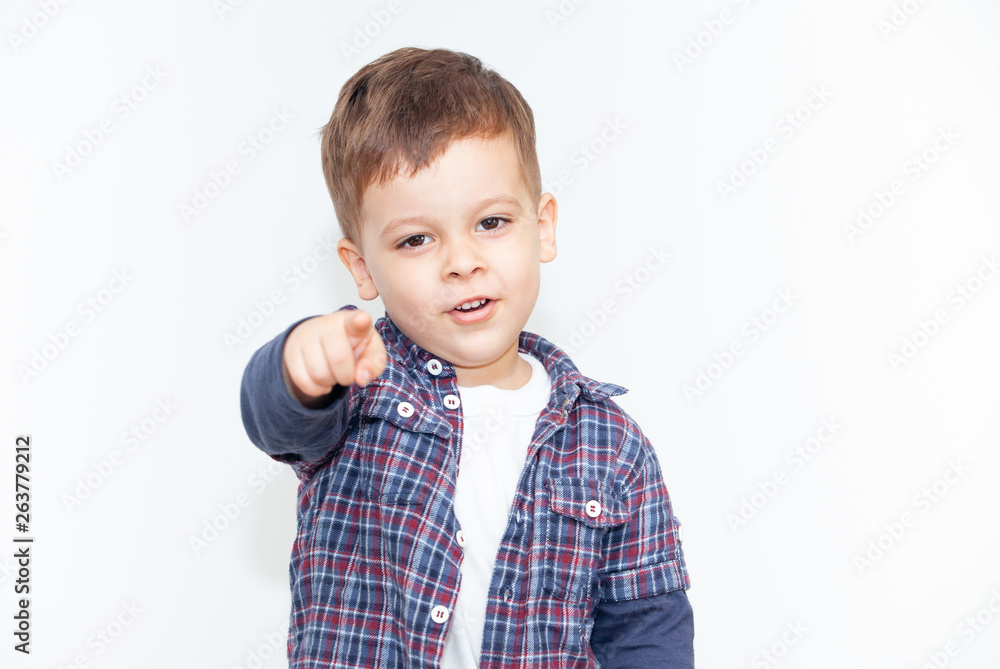 emotional boy on a light background emotional boy on a light background