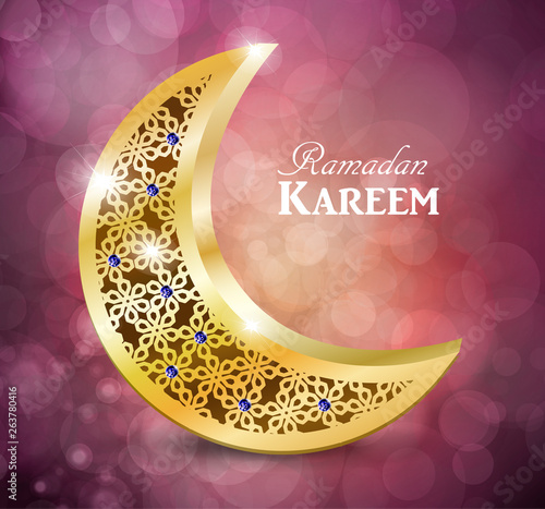 Ramadan Kareem greeting background islamic