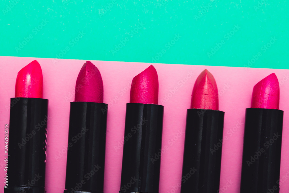 Beauty lipstick table. Lipstick. Background. Woman tools. Beauty lipstick table. Lipstick. Background. Woman tools.