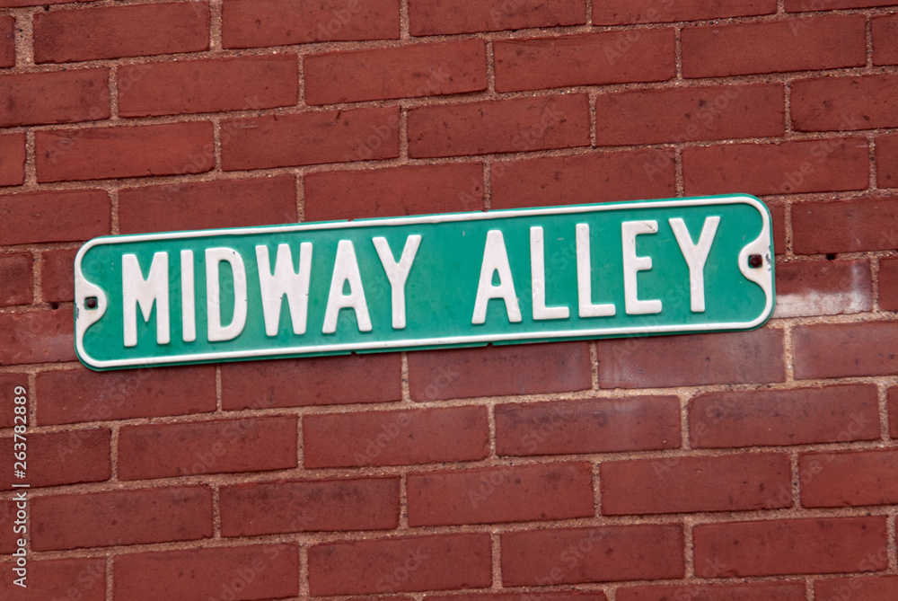 midway alley sign
