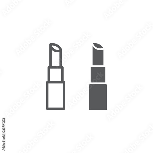 Pomade line and glyph icon, beauty and cosmetic, pomade sign, vector graphics, a linear pattern on a white background.