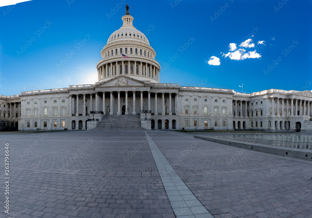 USA Capitol back-lit