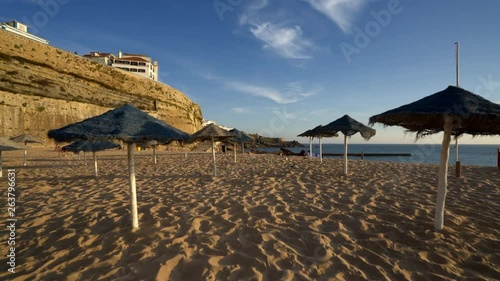 Sunrise on the Beach of Ericeria, Portugal. photo