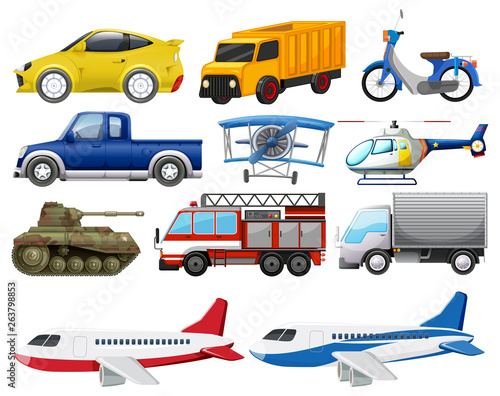 Set of transportation vehicle