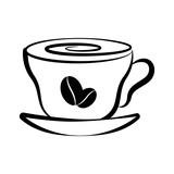 Isolated coffee cup icon. Vector illustration design