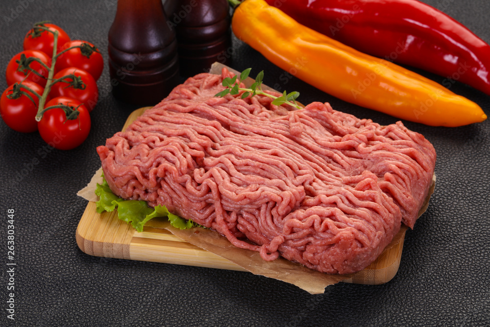 Raw turkey minced meat Raw turkey minced meat