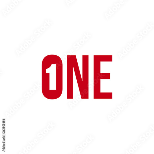 Wallpaper Mural One Logo Design Vector Template Illustration Torontodigital.ca