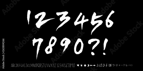 벡터 문자 / 손으로 쓴 글씨체