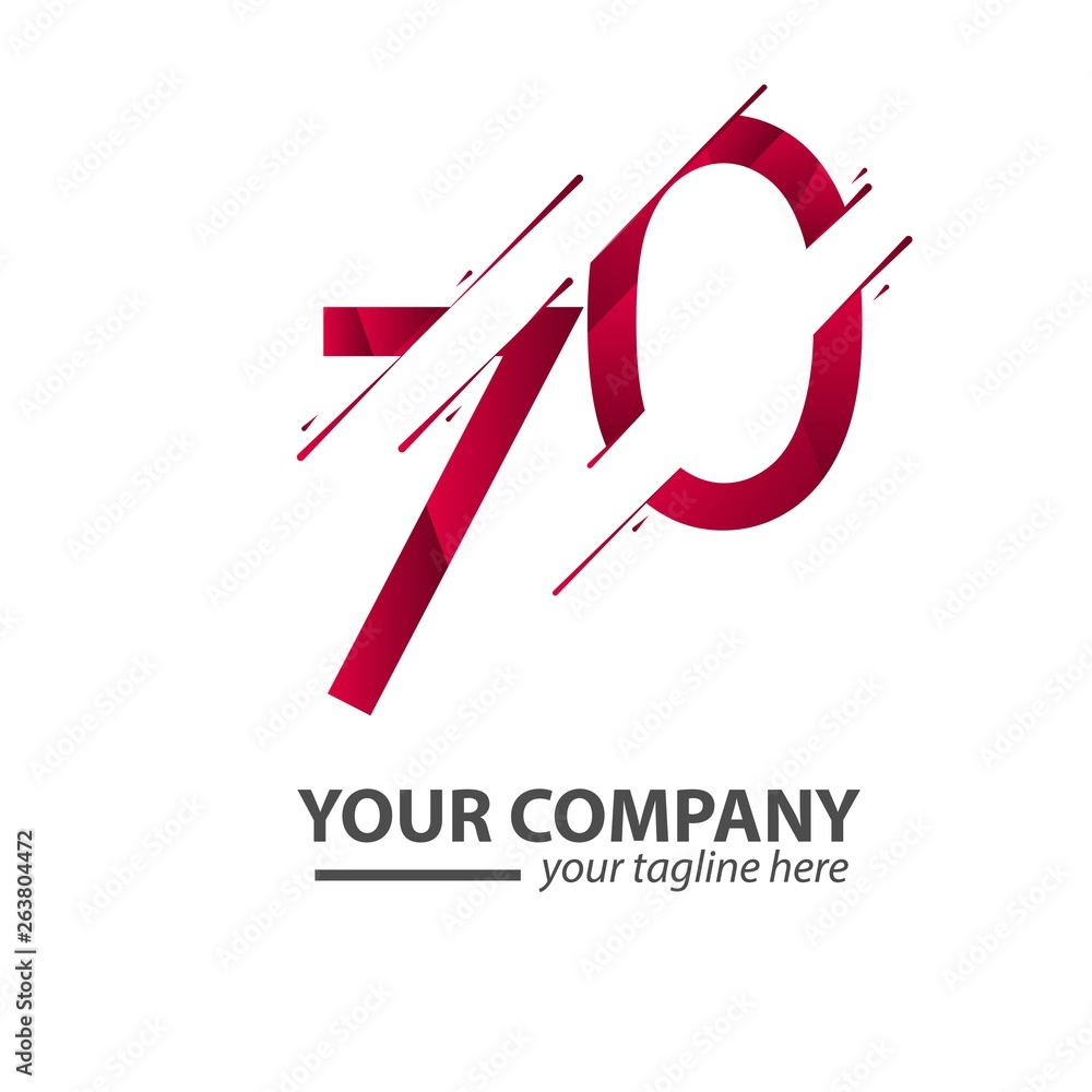 70 Year Anniversary Your Company Vector Template Design Illustration 70 Year Anniversary Your Company Vector Template Design Illustration