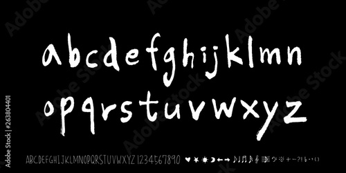 벡터 문자 / 손으로 쓴 글씨체