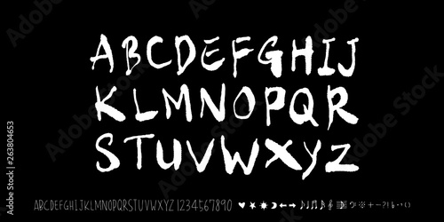 벡터 문자 / 손으로 쓴 글씨체