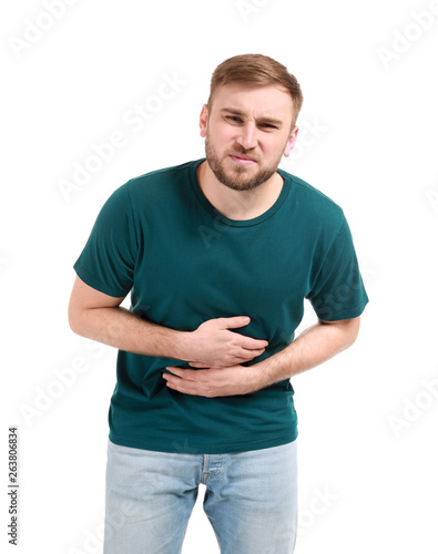 Young man suffering from st...