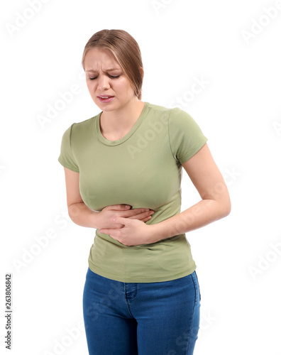 Young woman suffering from ...