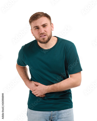 Young man suffering from st...