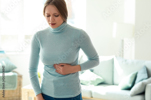 Young woman suffering from ...