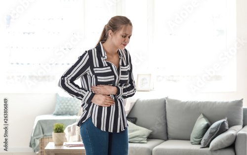 Young woman suffering from ...