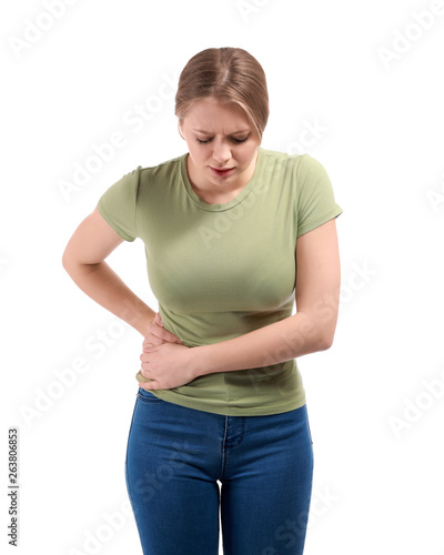 Young woman suffering from ...