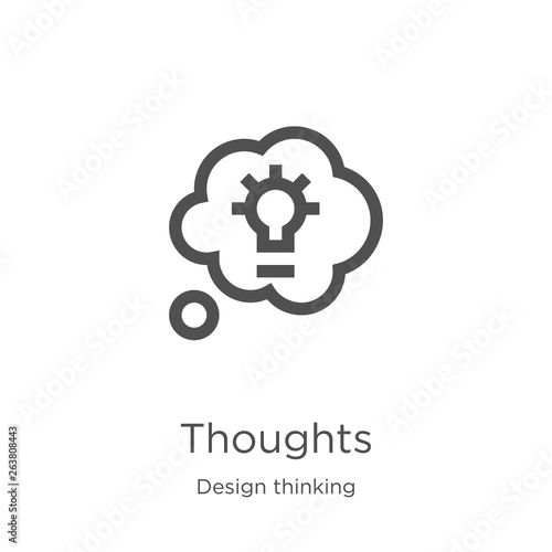 Thoughts icon vector