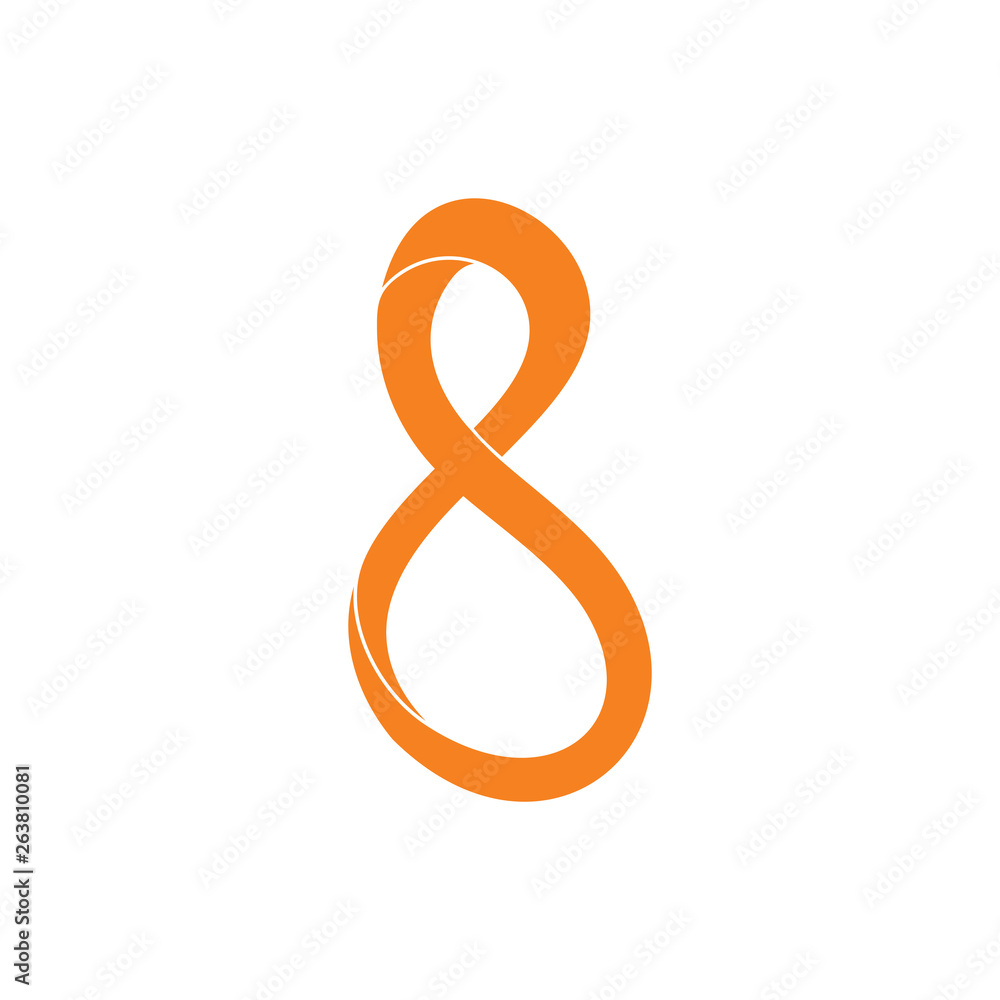 Obraz premium abstract infinity curves 3d motion design logo vector