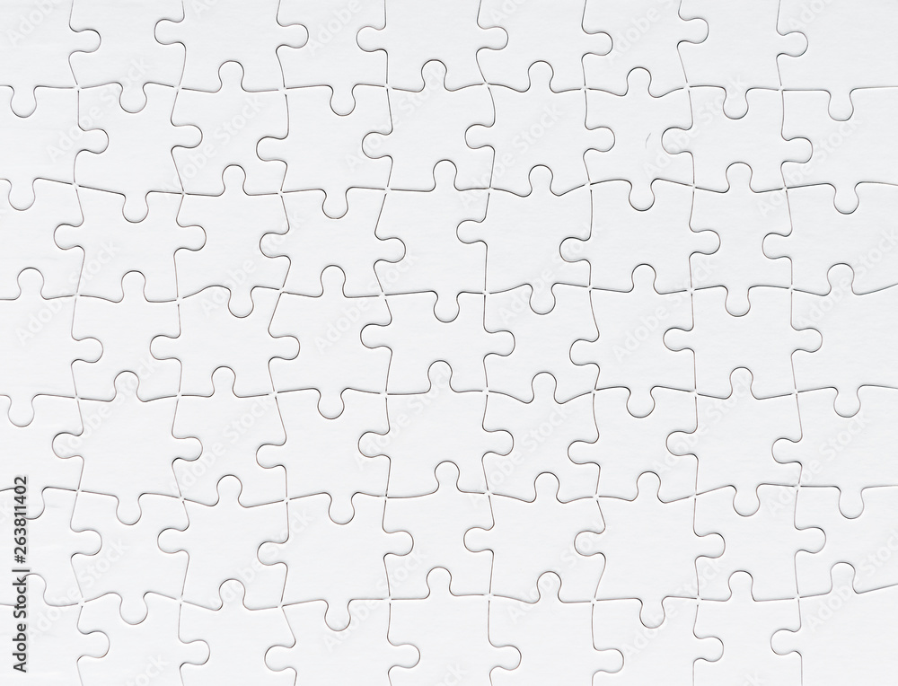 White jigsaw puzzle background White jigsaw puzzle background