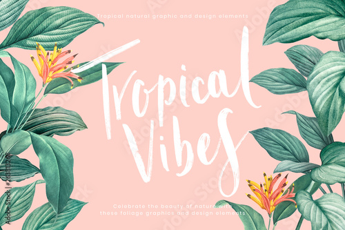 Tropical vibes poster
