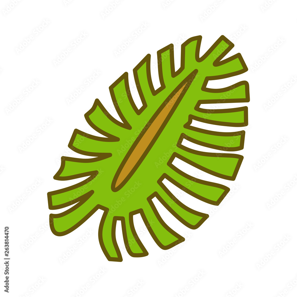 Leaf Tropical Design Illustration Template Vector Leaf Tropical Design Illustration Template Vector