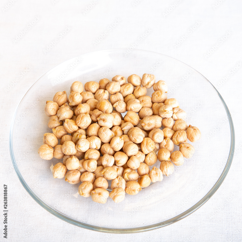 chickpea isolated on white background