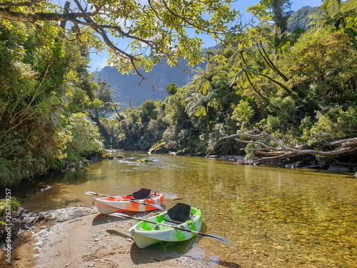 kayak on river