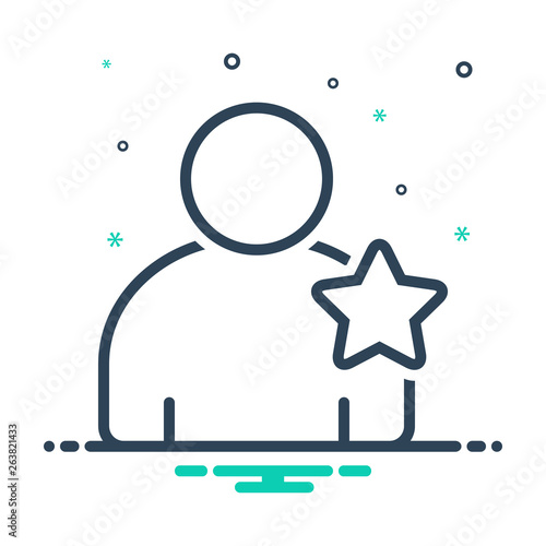 Mix line icon for most 