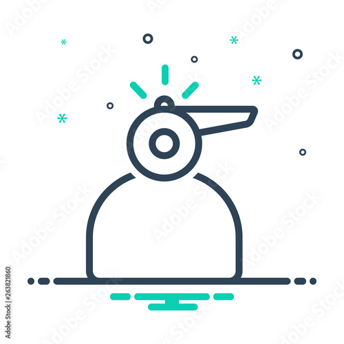 Mix line icon for whistleblower 