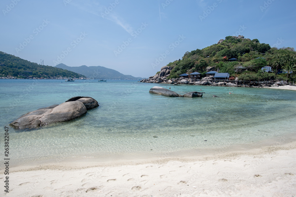 Fototapeta premium View of Nang Yuan island of Koh Tao island Thailand