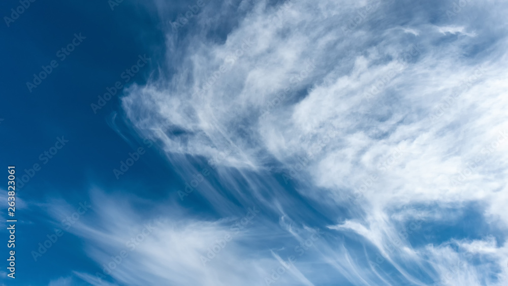 Beautiful blue sky and clouds. The natural background Beautiful blue sky and clouds. The natural background