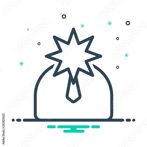 Mix line icon for celebrity 