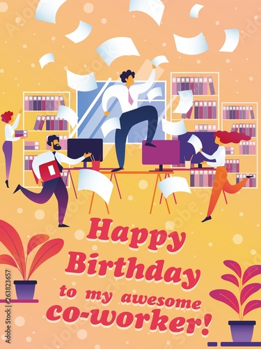 banner happy birthday to my awesome coworker.
