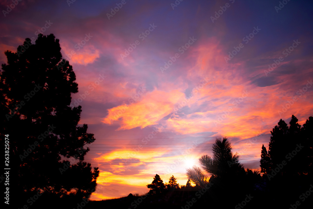 Obraz premium Montana Sunset