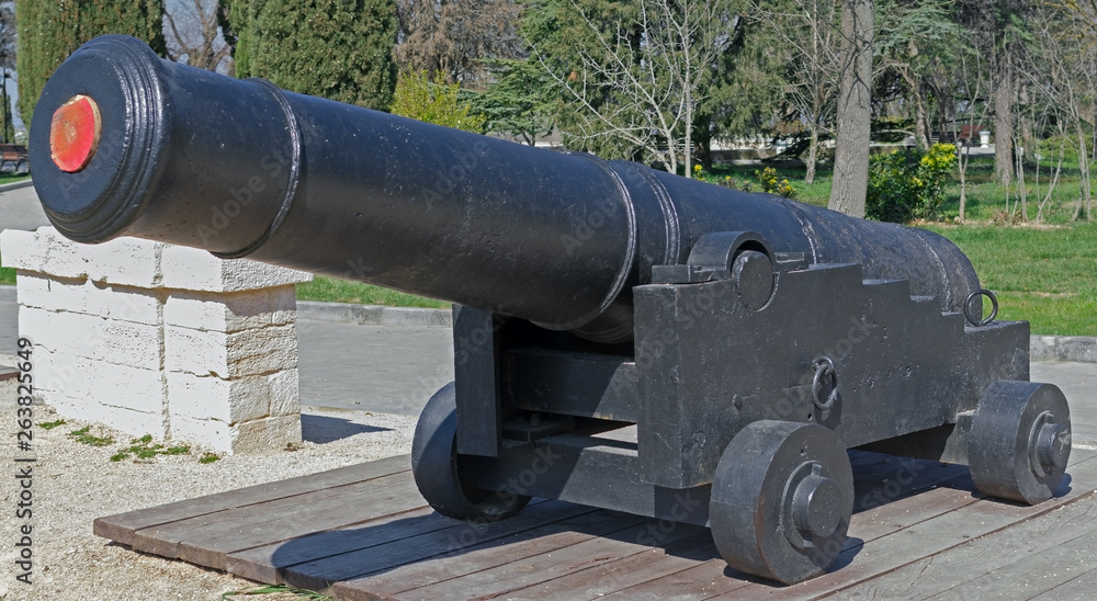 Old ship cannon