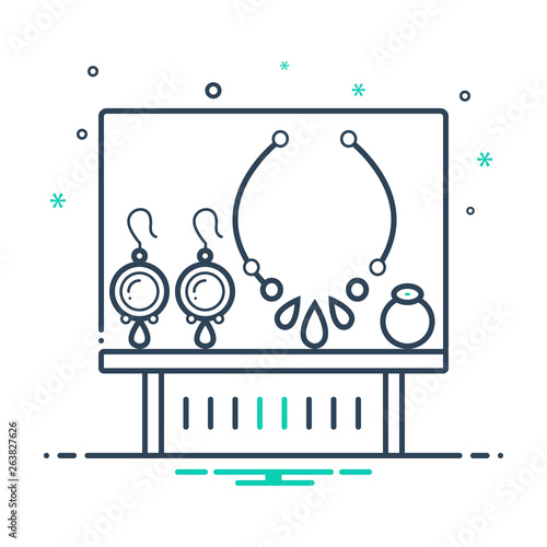 Mix line icon for jewel