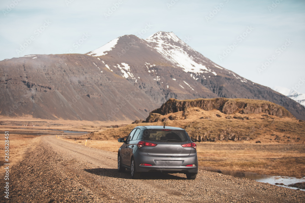 driving through Iceland