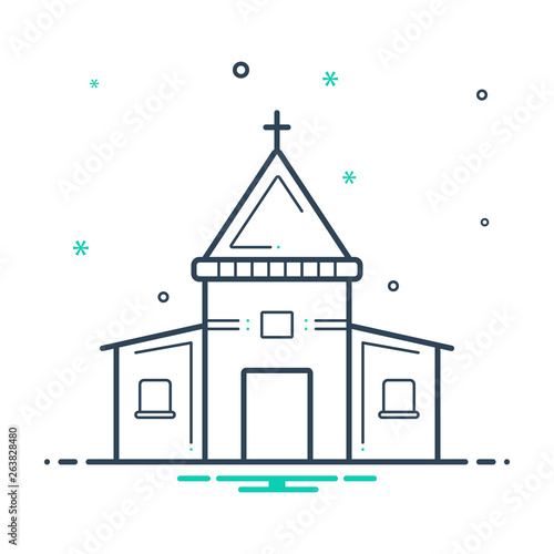 Mix line icon for holy 