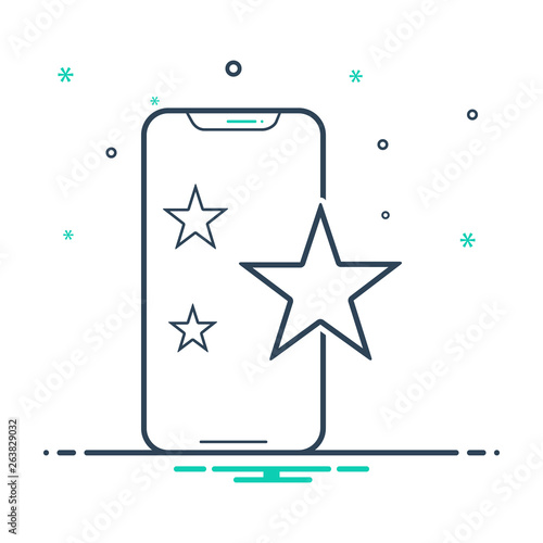Mix line icon for favorites 
