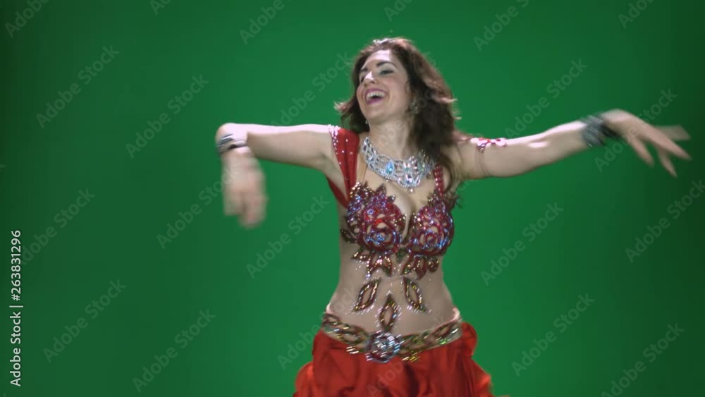 Belly Dancer Part B With Green Screen Belly Dancer Part B With Green Screen