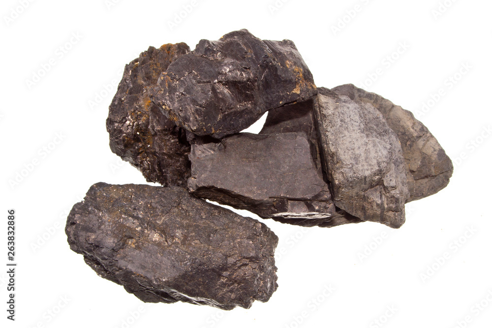 Fototapeta premium coal isolated on white background