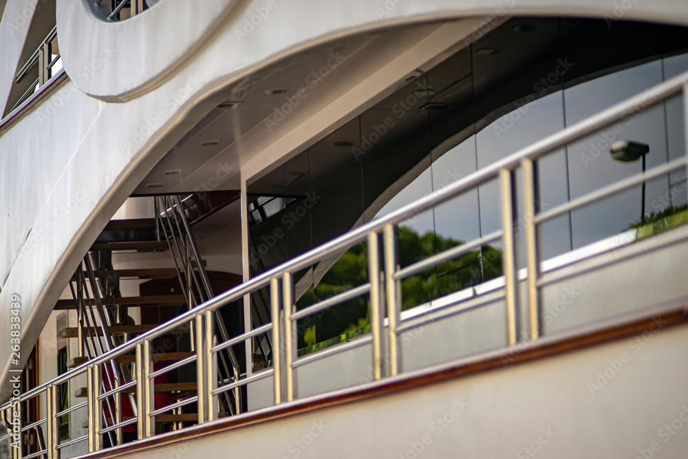 Obraz premium Luxury yacht, northern Mediterranean, Croatia, detail